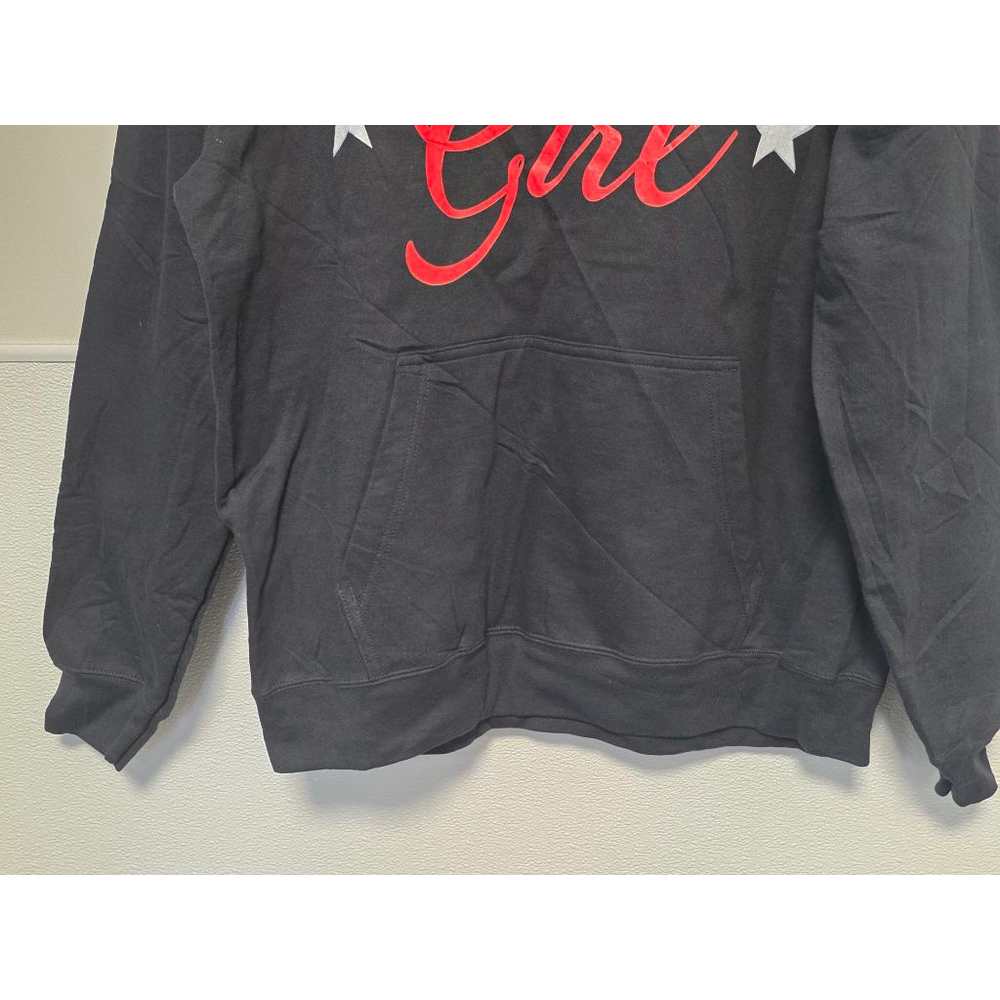 Women's PORT & COMPANY Black Trump Girl Graphic Hoodie L - Picture 2 of 7